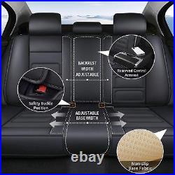 Full Set Car 5-Seat Cover PU Leather Cushion Cover Pad For 2013-2024 Mazda CX-5