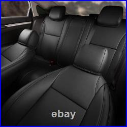 Full Set Car 5-Seat Covers Cushion Faux Leather For Honda Civic Sedan 2016-2021