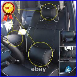 Full Set Car Seat Cover 5-Seats PU Leather Kit For Dodge Ram 1500 2500 2009-2018