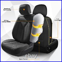 Full Set Car Seat Cover Faux Leather Protector Pad For HYUNDAI TUCSON 2005-2024