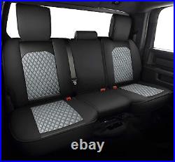 Full Set Car Seat Cover Front & Rear Fit for 2009-2021 Dodge Ram 1500 2500 3500