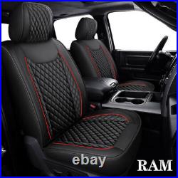 Full Set Car Seat Cover Leather For 2009-2021 Dodge Ram 1500 2010-2021 2500 3500