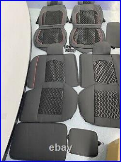 Full Set Car Seat Cover Leather For 2009-2021 Dodge Ram 1500 2010-2021 2500 3500