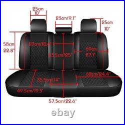 Full Set Car Seat Cover Leather For 2009-2021 Dodge Ram 1500 2010-2021 2500 3500