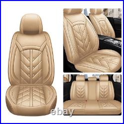 Full Set Car Seat Cover Leather Front Rear Protector For 2003-2017 Honda Accord