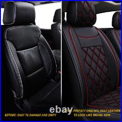 Full Set Car Seat Covers Leather For 2007-2021 Chevy Silverado GMC Sierra 1500