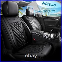 Full Set For 2017-2024 Nissan Kicks SV S SR Car 5 Seat Cover Cushion PU Leather