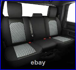 Full Set For Dodge Ram Car Seat Cover 2009-2020 2021 1500 2500 3500 PU Leather