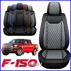 Full Set Leather Cushion Car Seats Covers For Ford F-150 Crew Cab 2009-2021 F250