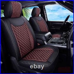 Full Set PU Leather 5 Sits Front Rear Car Seat Cover For 2009-2022 Toyota Tacoma