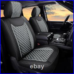 Full Set PU Leather Car Seat Covers Front Rear Fits For 2009-2021 Toyota Tundra
