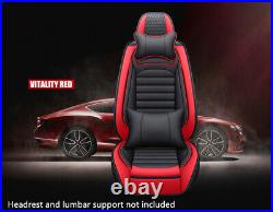 Full Set PU Leather Car-Styling Car Seat Covers Full Surrounded Anti-static USA