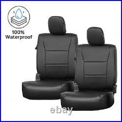 Full Set Seat Cover Black 13PCS Fit For 2015-2020 Ford F-150 XL XLT Crew Cab