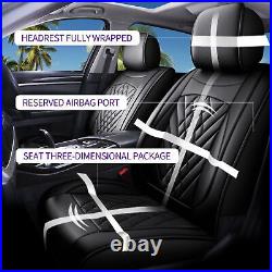 Full Set Seat Cover Faux Leather Cushion Pad Breathable For Kia Optima 2002-2015