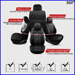 Full Set Seat Cover Faux Leather Cushion Pad Breathable For Kia Optima 2002-2015