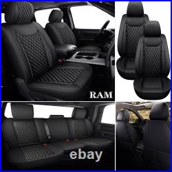 Full set PU Leather Car Seat Covers Set For Dodge Ram 2009-2021 1500 2500 3500