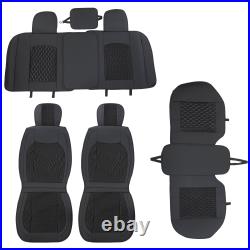 Full set PU Leather Car Seat Covers Set For Dodge Ram 2009-2021 1500 2500 3500
