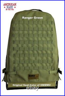 HMMWV Full Seat Cover with MOLLE HUMVEE M1114 M1165 M998 M1152 4 colors USA MADE