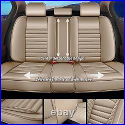 Leather Car 5-Seat Cover Front & Rear Cushion Full Set For Lincoln MKS 2009-2016
