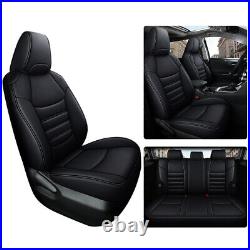Leather Car Seat Cover Full Set Cushion Protectors For Toyota RAV4 2019-2023