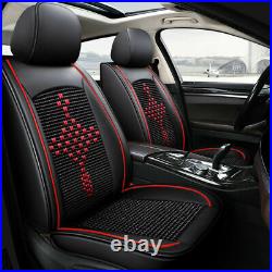 Leather Car Seat Cover Full Set For TOYOTA Front Rear 5-Seater Cushion Protector