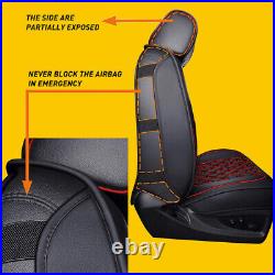 Leather Car Seat Cover Full Set Front Waterproof Cushion For Chevrolet Silverado