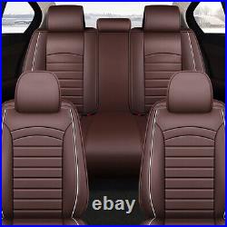 Leather Car Seat Covers Front Rear Cushion Waterproof For Pontiac 1947-2010 Part
