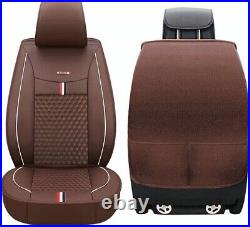 Leather Car Seat Covers for Chevy Chevrolet Trax 2014-2023 5 Seat Covers Brown