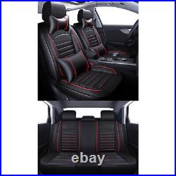 Leather Front + Rear Car Seat Covers 5-Seats Cushion Full Set for Mercedes-Benz