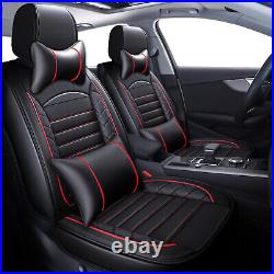 Leather Front + Rear Car Seat Covers 5-Seats Cushion Full Set for Mercedes-Benz