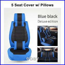 Leather Front Rear Seat Cover Cushion Backrest Pillow For Toyota Camry 1996-2017