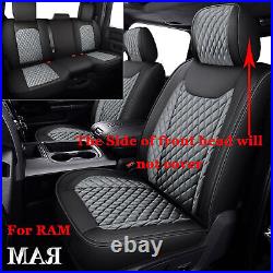 Leather Full Set Car Seat Cover For 2009-2023 Dodge Ram 1500 2010-2023 2500 3500