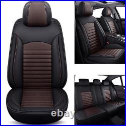 Luxury 3D Leather Front Seat Cushion Covers 5-Seats Compatible for Audi Vehicles