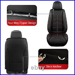 Luxury Car Seat Cover Full Set PU Leather Cushion For JEEP Wrangler 2003-2017