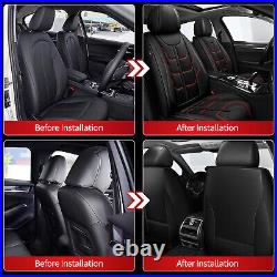 Luxury Car Seat Cover Full Set PU Leather Cushion For JEEP Wrangler 2003-2017