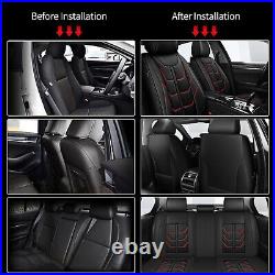 Luxury Car Seat Cover Full Set PU Leather Cushion For JEEP Wrangler 2003-2017