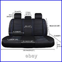 Luxury Car Seat Covers Full Set Front Leather 5/2 Seater for Mazda 3 Hatchback