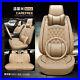 Luxury Full Set Car Front Rear PU Leather Car Seat Cover Cushion 5D Breathable