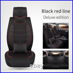 Luxury Leather Car Seat Covers Front Rear Full Set Cushion Fits For Chevy Camaro