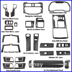Matte Black Interior Dashboard Decoration Trim Cover for 4Runner 10+ Accessories