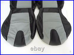 Mazda RX-8 (2003-2011) Replacement Leather Seat Covers Black With Light Grey