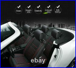 PU Leather 5-Seats SUV Front & Rear Car Seat Cover Cushion Full Set For Toyota