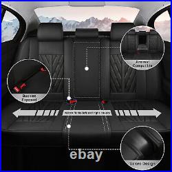 PU Leather Car 2/5-Seat Cover Front&Rear Cushion Pad For Nissan Rogue 2010-2024