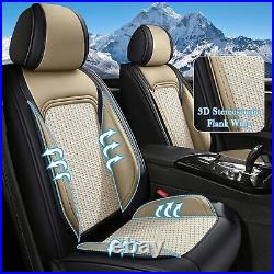 PU Leather Car 5 Seat Covers Front and Rear Full Set For JEEP Liberty 2002-2012
