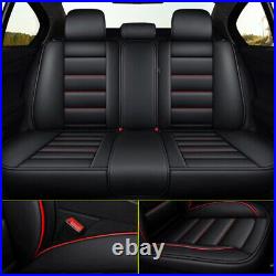 PU Leather Car Seat Cover For Volkswagen Jetta 2007-2021 Front+Rear Row Full Set