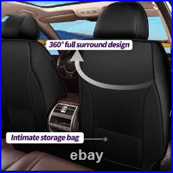 PU Leather Car Seat Cover Front Rear Cushion Full Set For Ford F-150 2014-2023