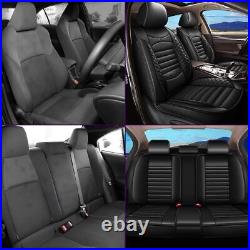 PU Leather Car Seat Cover Front Rear Cushion Full Set For Ford F-150 2014-2023