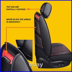 PU Leather Car Seat Covers Full Set For Ford F-150 Crew Cab 2009-2021 Waterproof