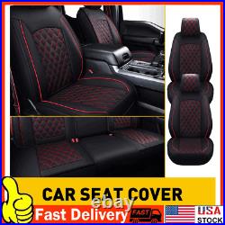 PU Leather Car Seat Covers Full Set For Ford F-150 Crew Cab 2009-2021 Waterproof