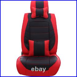 PU Seat Car Seat Cover Full Set Leather Front Rear Padded For Nissan Frontier